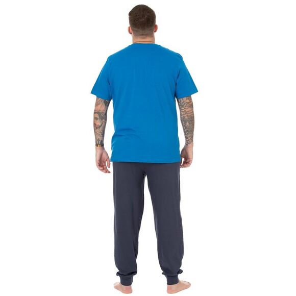 Pokemon Mens Gotta Catch Em All Long Pyjama Set / Blue/Navy Blue - Picture 4 of 7